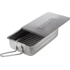 Camerons rookoven klein 28,5 x 17,5 cm rvs met 2 bakjes rookmot