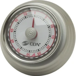 CDN Compact kookwekker ø 5,1 cm metaal grijs