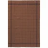 Charvet BISTROT theedoek 51 x 80 cm linnen geblokt Noisette