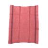Charvet COUNTRY theedoek 52 x 70 cm linnen roze met donkere streep