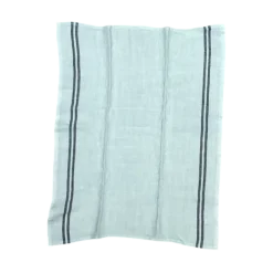 Charvet COUNTRY theedoek 52 x 70 cm linnen lichtblauw met donkere streep