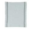 Charvet COUNTRY theedoek 75 x 52 cm linnen lichtblauw met donkere streep