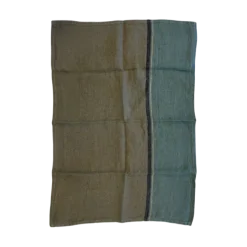 Charvet DUBLIN theedoek 70 x 50 cm linnen blauw gecombineerd