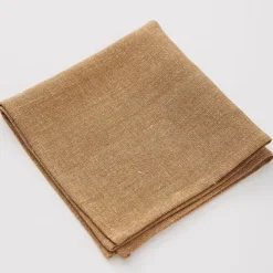 Charvet PEPITE servet 45 x 45 cm linnen lichtbeige