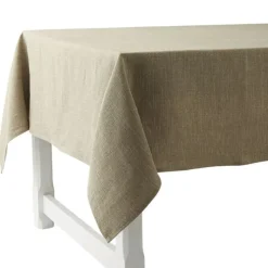 Charvet PEPITE tafellaken 320 x 150 cm linnen naturel met glinster