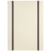 Charvet PIANO theedoek 75 x 52 cm linnen gebroken wit met donkere streep