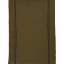 Charvet PIANO theedoek 75 x 52 cm linnen donkergroen met donkere streep