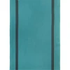 Charvet PIANO theedoek 75 x 52 cm linnen turquoise met donkere streep