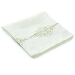 Charvet Reseda servet 40 x 40 cm linnen/katoen wit