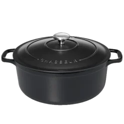 Chasseur braadpan 4 liter ø 24 cm gietijzer mat zwart