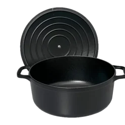 Chasseur braadpan 4 liter ø 24 cm gietijzer mat zwart