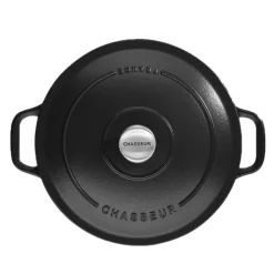 Chasseur braadpan 4 liter ø 24 cm gietijzer mat zwart