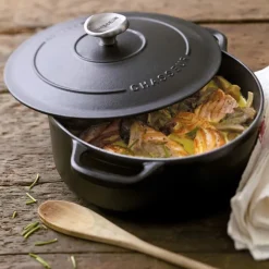 Chasseur braadpan 4 liter ø 24 cm gietijzer mat zwart