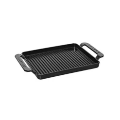 Chasseur grillplaat 26 x 22 cm gietijzer mat zwart