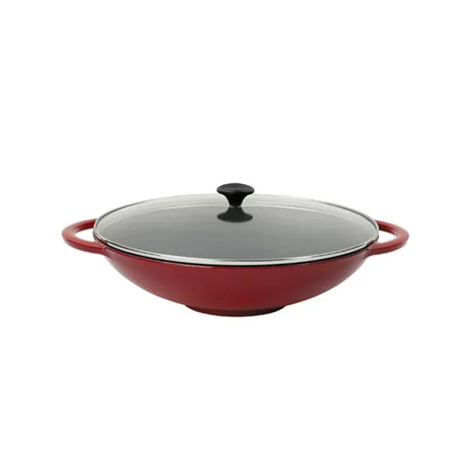 Chasseur wok ø 37 cm gietijzer rood