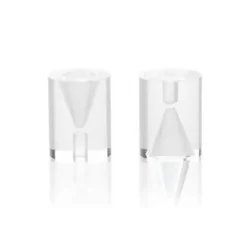 100% Chef Catering puntzakhouder cilinder 4,7 cm plexiglas doorzichtig