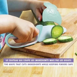 Chefclub kindermes met vingerbeschermer pastel