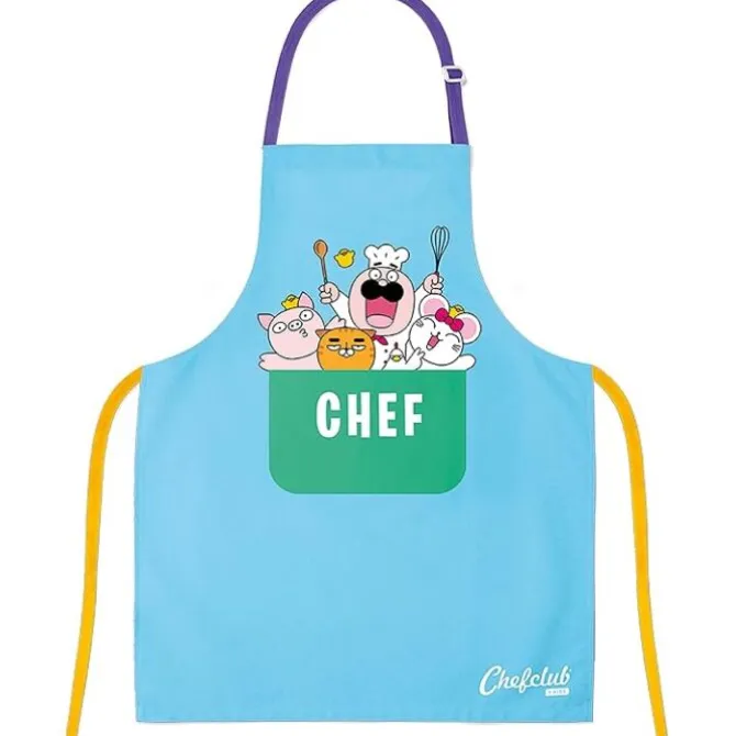Chefclub kinderschort blauw