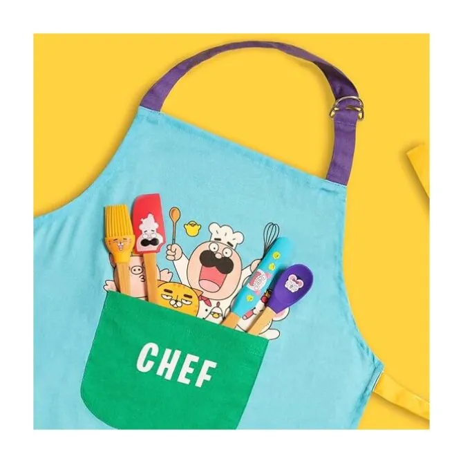 Chefclub kinderschort blauw