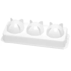 100% Chef ijsvorm 3 bollen 23 x 8 cm kunststof wit
