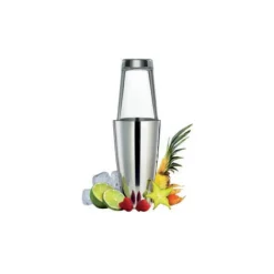 Cilio Boston cocktailshaker 400 ml rvs glas