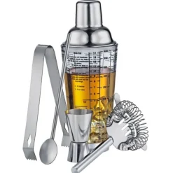 Cilio Cosmopolitan cocktailset rvs 5-delig
