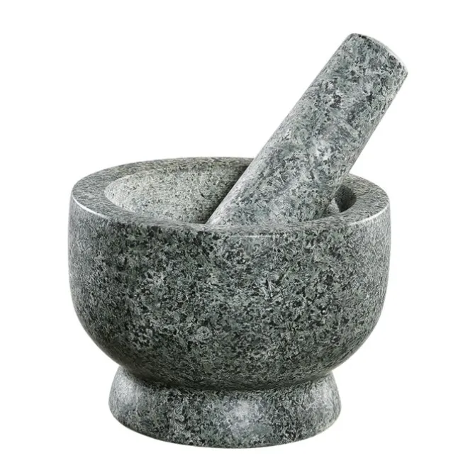 Cilio David vijzel ø 13 cm h 9,5 cm graniet