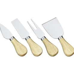 Cilio Formaggio kaasmessenset rvs/hout 4-delig