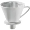 Cilio koffiefilter met mondstuk maat 4 keramiek wit