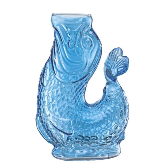 Cilio Nemo karaf 1 liter glas blauw