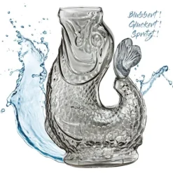 Cilio Nemo karaf 1 liter glas grijs