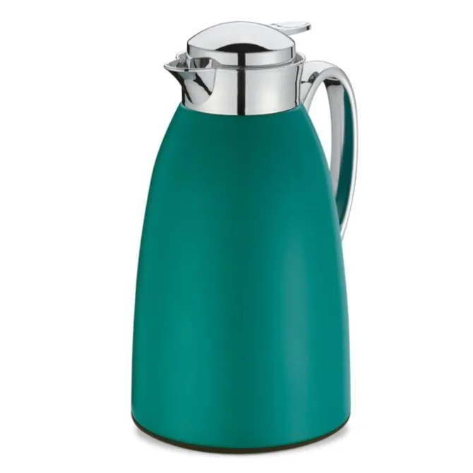 Cilio Venezia thermoskan 1 liter rvs mat donkergroen