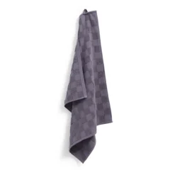 Cinderella Checkmaid handdoek 55 x 50 cm antraciet