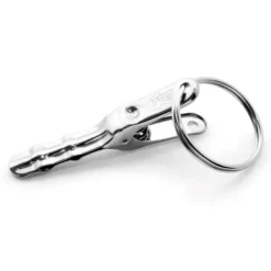 Clippe Asso sleutelhanger met klem 8,1 cm rvs