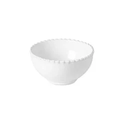 Costa Nova Pearl kom ø 13 cm aardewerk White
