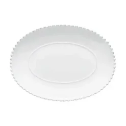 Costa Nova Pearl ovale schaal ø 33 cm aardewerk White