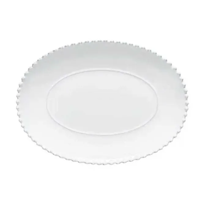 Costa Nova Pearl ovale schaal ø 33 cm aardewerk White