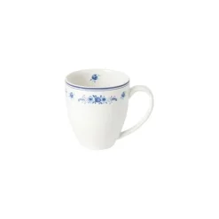 Costa Nova Vila beker 410 ml aardewerk wit-blauw