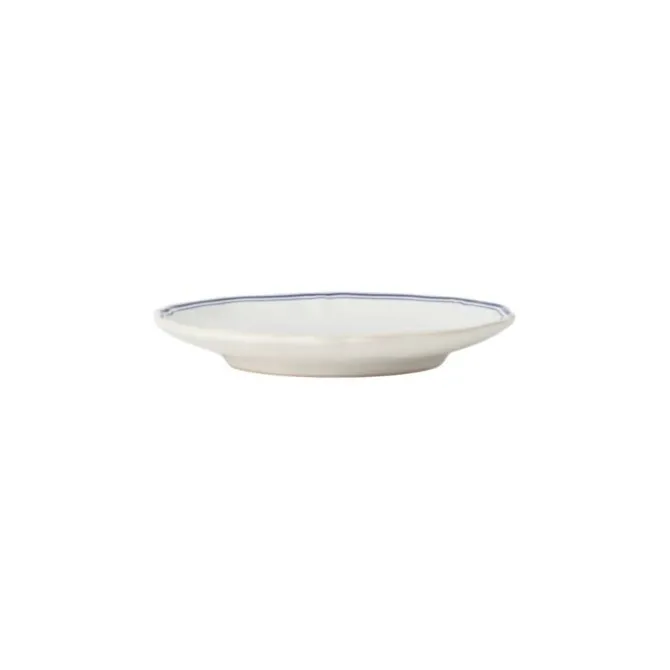 Costa Nova Vila gebaksbord ø 17 cm aardewerk wit-blauwe rand