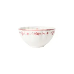 Costa Nova Vila kom ø 16 cm aardewerk wit-rood