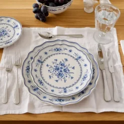 Costa Nova Vila ontbijtbord ø 21 cm aardewerk beige-blauw