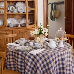 Costa Nova Vila ovale schaal 40 cm aardewerk wit-blauw