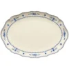Costa Nova Vila ovale schaal 40 cm aardewerk beige-blauw