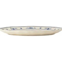 Costa Nova Vila ovale schaal 40 cm aardewerk beige-blauw