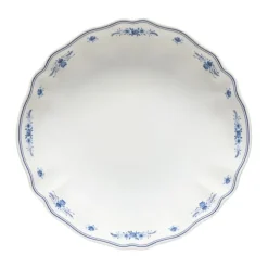 Costa Nova Vila ronde schaal 34 cm aardewerk wit-blauw