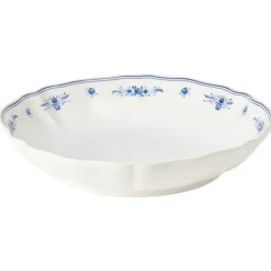 Costa Nova Vila ronde schaal 34 cm aardewerk wit-blauw