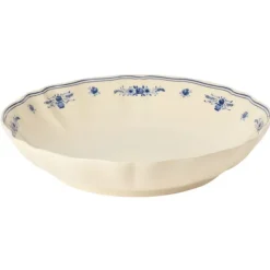 Costa Nova Vila ronde schaal 34 cm aardewerk beige-blauw