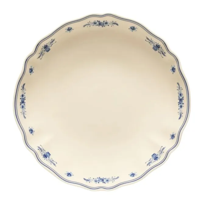 Costa Nova Vila ronde schaal 34 cm aardewerk beige-blauw