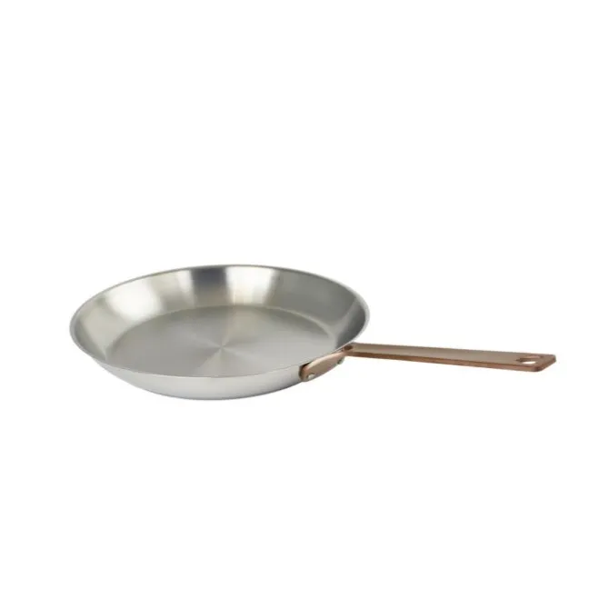 Cristel 1826 Bicentenaire koekenpan ø 30 cm rvs met koperen greep