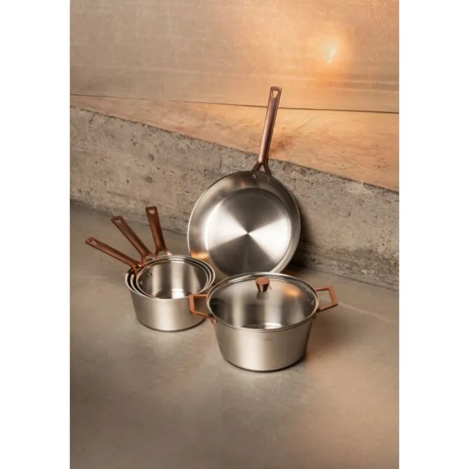 Cristel 1826 Bicentenaire kookpan ø 16 cm rvs met koperen greep